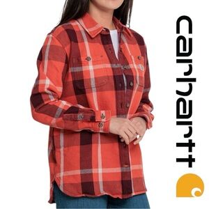 Carhartt 105036 Heavyweight Loose Fit Plaid Shirt